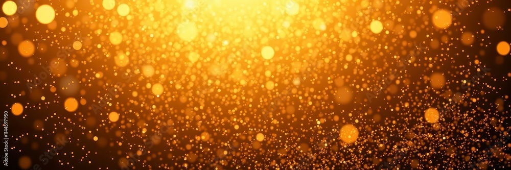 Shimmering golden particles floating on a dark background, abstract, texture, dust Shimmering golden particles floating on a dark background, abstract, texture, dust