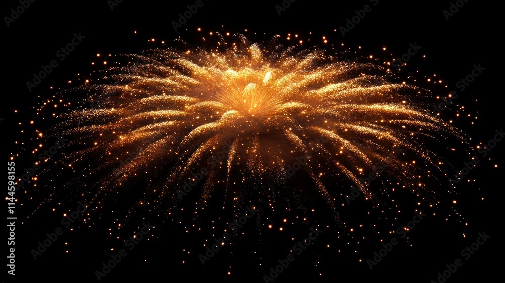 A vibrant explosion of orange fireworks against a black background, celebrating an event. A vibrant explosion of orange fireworks against a black background, celebrating an event.