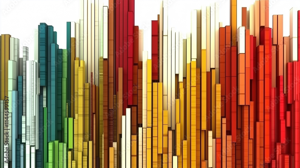 Vertical multi-colored lines background with white background Vertical multi-colored lines background with white background