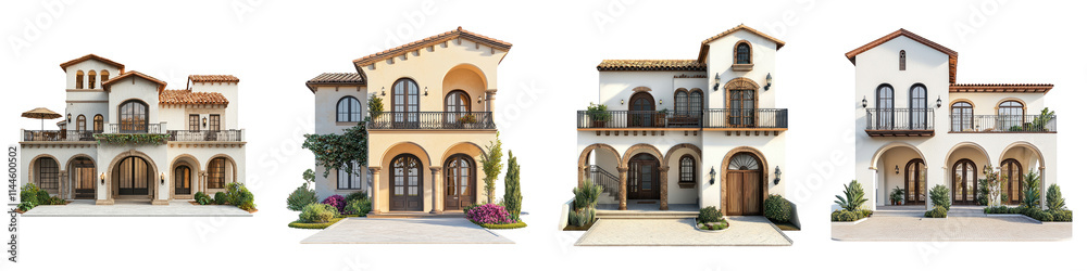 Collection of many kinds of house isolated on white background Collection of many kinds of house isolated on white background
