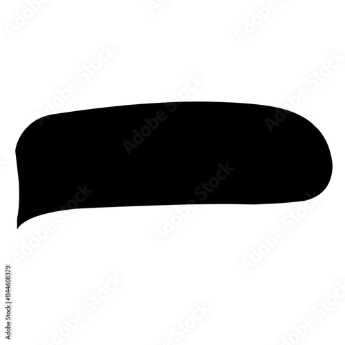 black abstract   place for text. Simple Rectangular abstractvector freeforms isolated on transparent background.