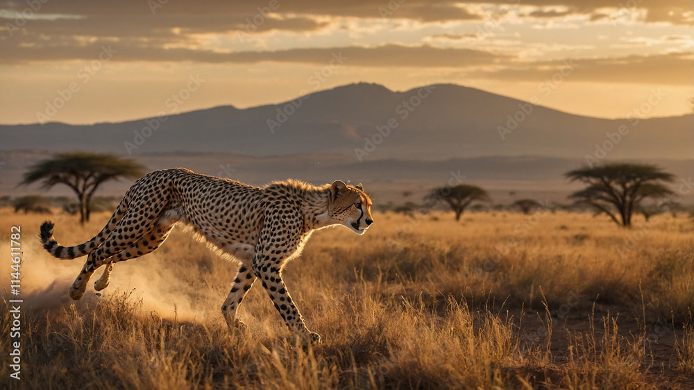 A striking close-up of a cheetah, showcasing its sleek coat and intense gaze A striking close-up of a cheetah, showcasing its sleek coat and intense gaze