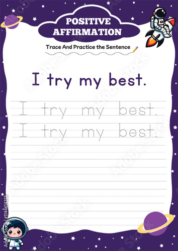 positive affirmation worksheets for kids