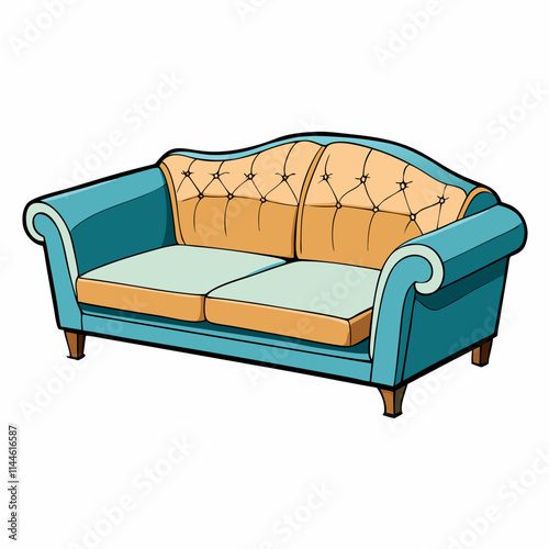 sofa isolated on white background