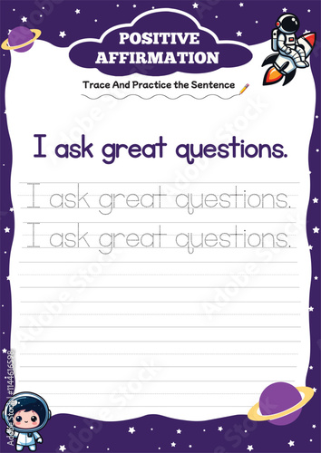 positive affirmation worksheets for kids