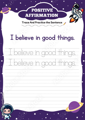positive affirmation worksheets for kids