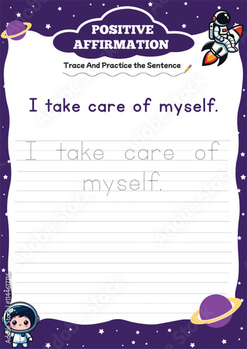 positive affirmation worksheets for kids