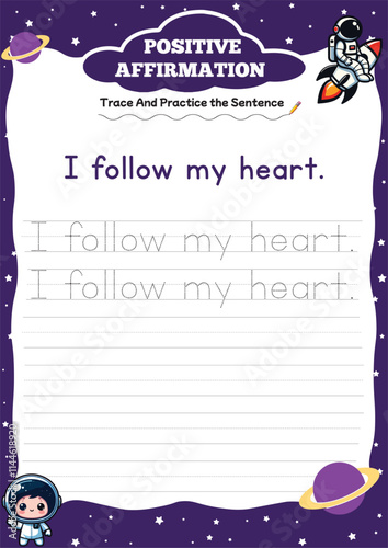 positive affirmation worksheets for kids