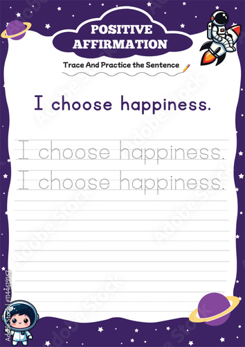 positive affirmation worksheets for kids