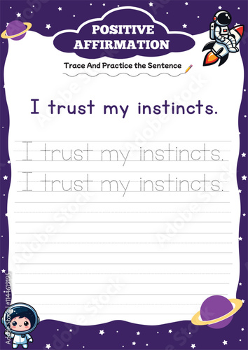 positive affirmation worksheets for kids