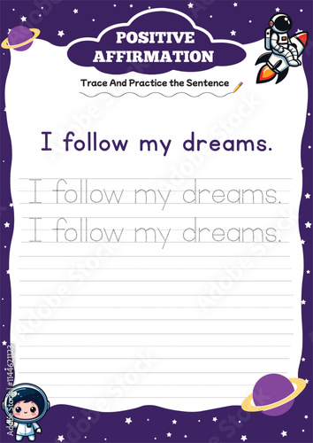 positive affirmation worksheets for kids