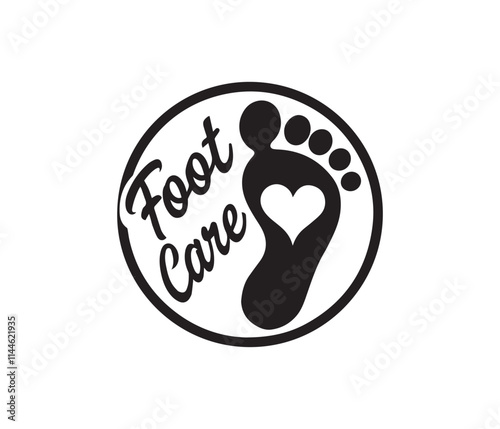 Stylish Foot Care Logo Design for a Spa or Salon. foot care logo, foot care therapy