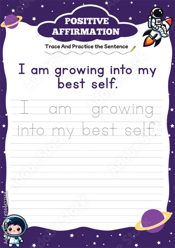 positive affirmation worksheets for kids