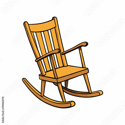 wooden rocking chair