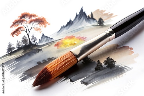 brushes and paint