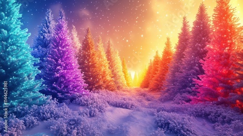 Chrismas tree colorful background in chrismas day new year day