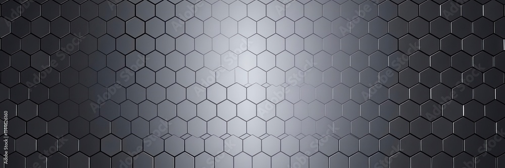 Hexagonal abstract metal background with light shining on textured surface, industrial, background Hexagonal abstract metal background with light shining on textured surface, industrial, background