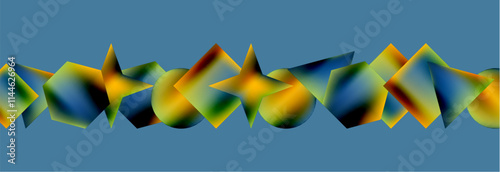 Fluid color geometric shapes abstract background. Vector Illustration For Wallpaper, Banner, Background, Card, Book Illustration, landing page