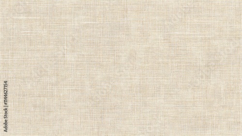 Beige Textured Fabric Background Shows Interwoven Threads