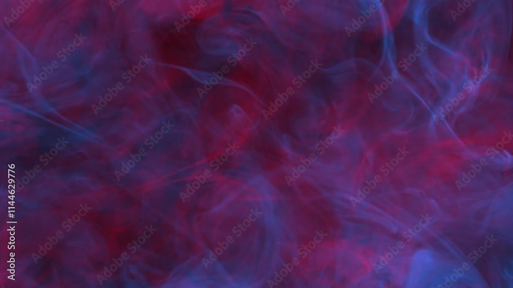 4k seamless loop of abstract organic texture, high resolution cinematic  texture video ,grunge smoke blue and red texture overlay for editing,abstract background loop