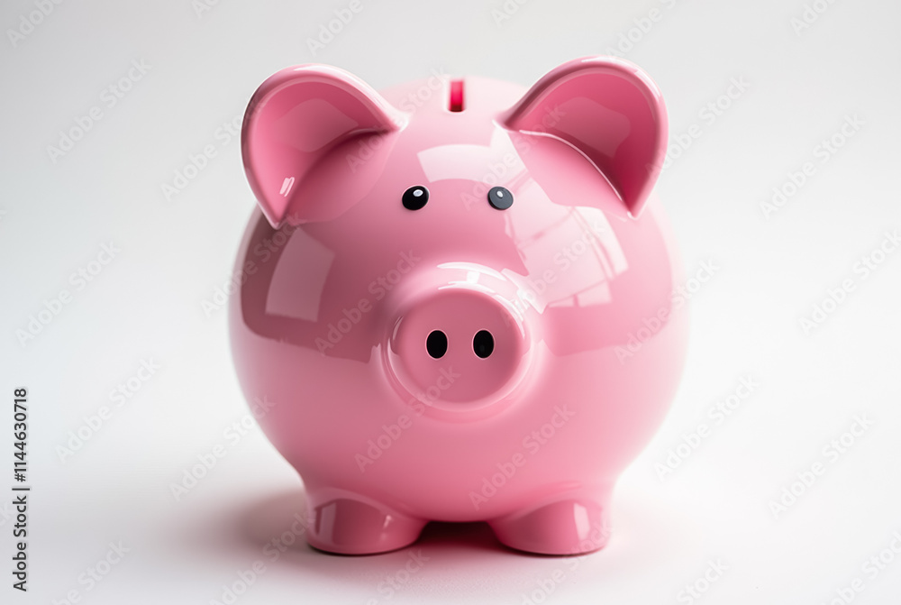 A classic pink piggy bank A classic pink piggy bank
