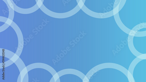 Blue gradient background with fading white circles. background illustration photo