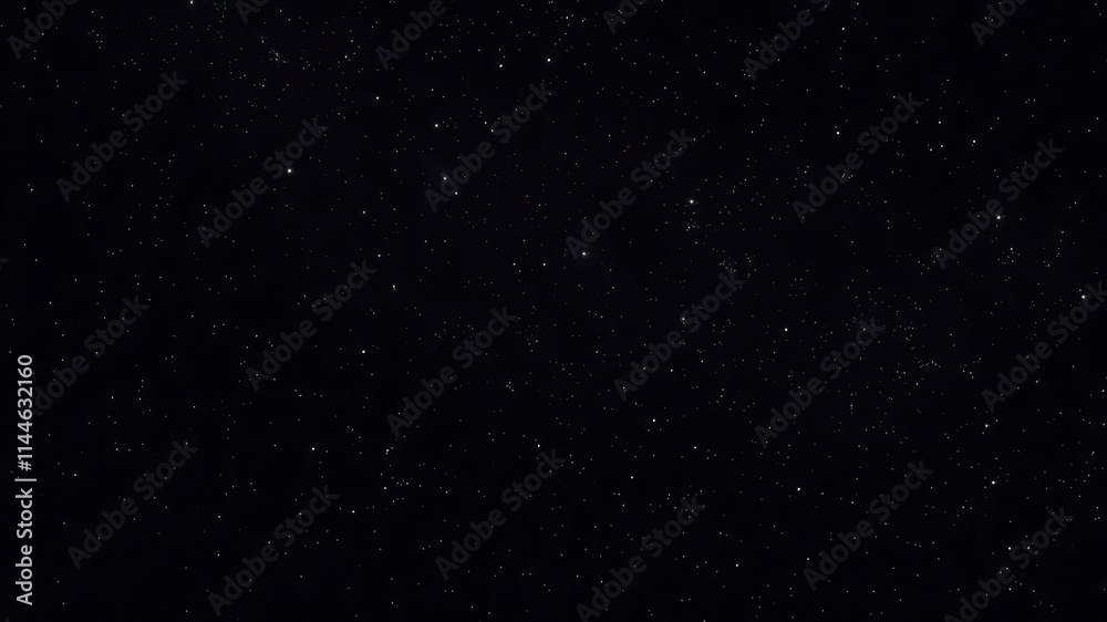 Fototapeta premium Night sky with stars twinkling on black backdrop, galaxy, stars, dark