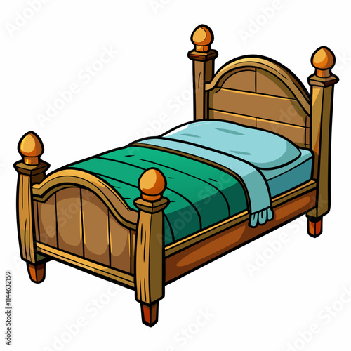 bed with pillows