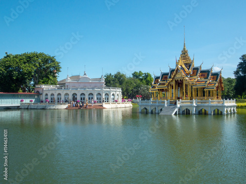 Bang Pa In Royal Palace on Ayutthaya Thailand.