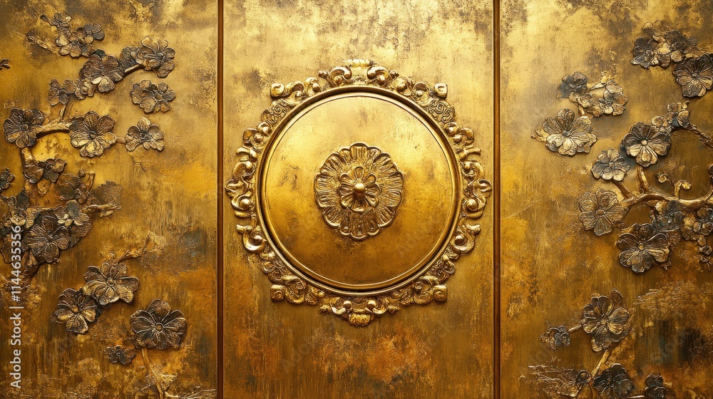 Chinese decor texture gold background. Chinese decor texture gold background.