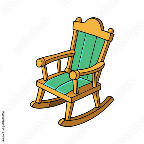 wooden rocking chair