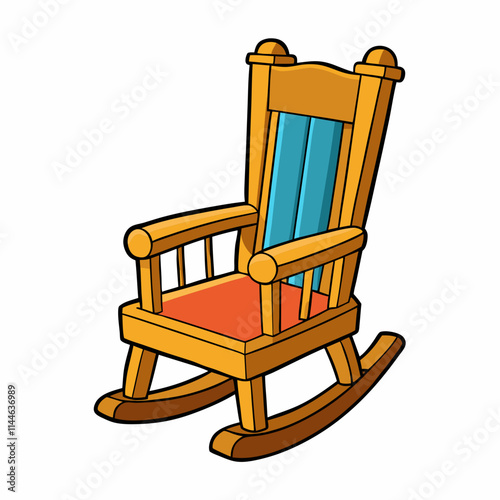 wooden rocking chair