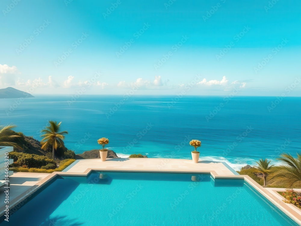 A stunning panoramic view of ocean front property with a breathtaking ocean view, water, scenery A stunning panoramic view of ocean front property with a breathtaking ocean view, water, scenery