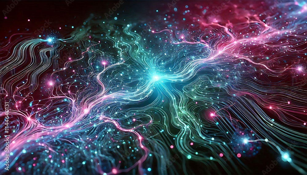 abstract energy field with flowing lines and glowing particles, cosmic energy visualization, space and time concept, abstract nebula illustration, abstract background abstract energy field with flowing lines and glowing particles, cosmic energy visualization, space and time concept, abstract nebula illustration, abstract background