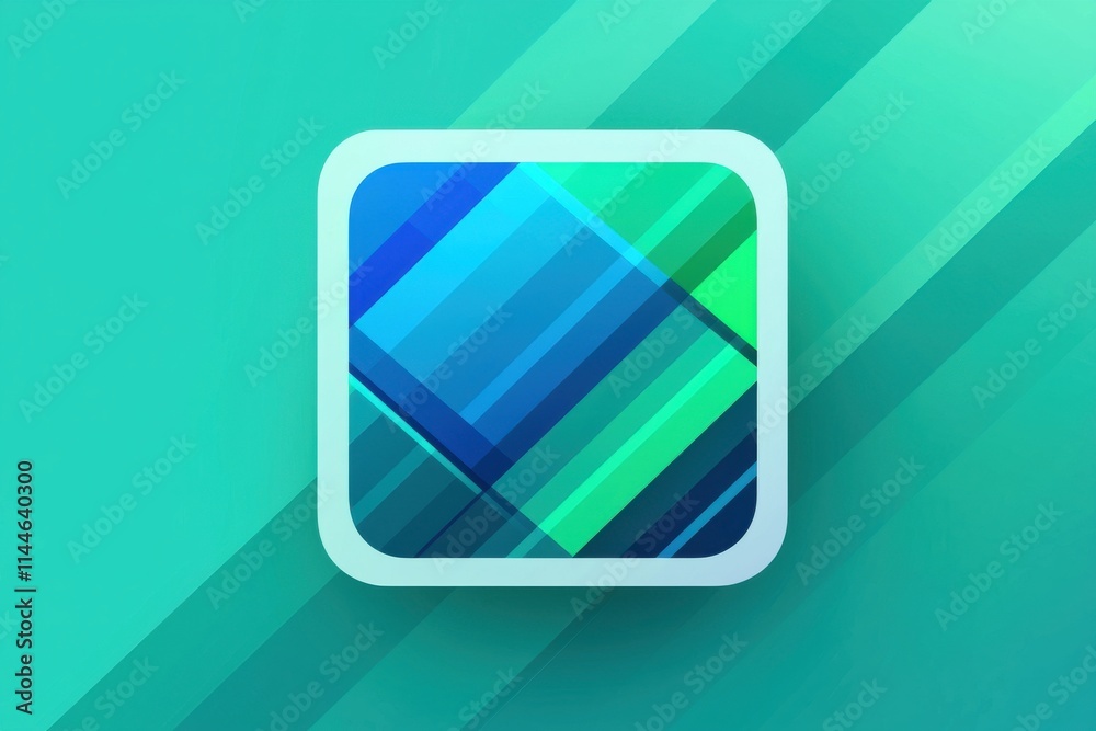 Abstract Green and Blue Design With Geometric Pattern and Gradient Style Abstract Green and Blue Design With Geometric Pattern and Gradient Style