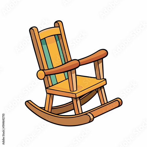 wooden rocking chair