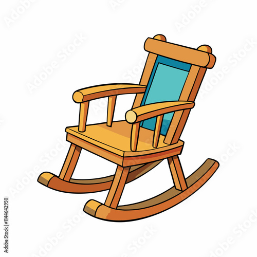 wooden rocking chair