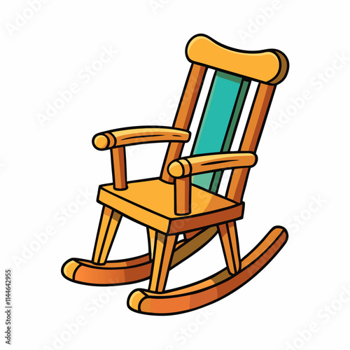 wooden rocking chair
