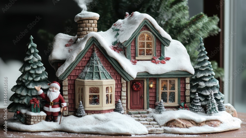 Chrismas house village tree season celebration snow house winter santa claus, Chrismas house village tree season celebration snow house winter santa claus,