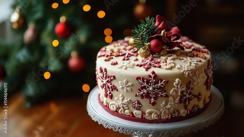 Wallpaper Mural Christmas day Christmas cake Torontodigital.ca