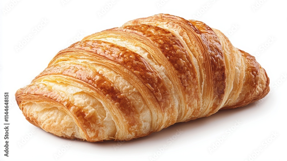 Golden Brown Croissant Pastry, Delicious Bakery Treat Golden Brown Croissant Pastry, Delicious Bakery Treat