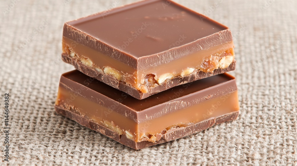 Delicious Double Layer Chocolate Caramel Candy Bar Delicious Double Layer Chocolate Caramel Candy Bar