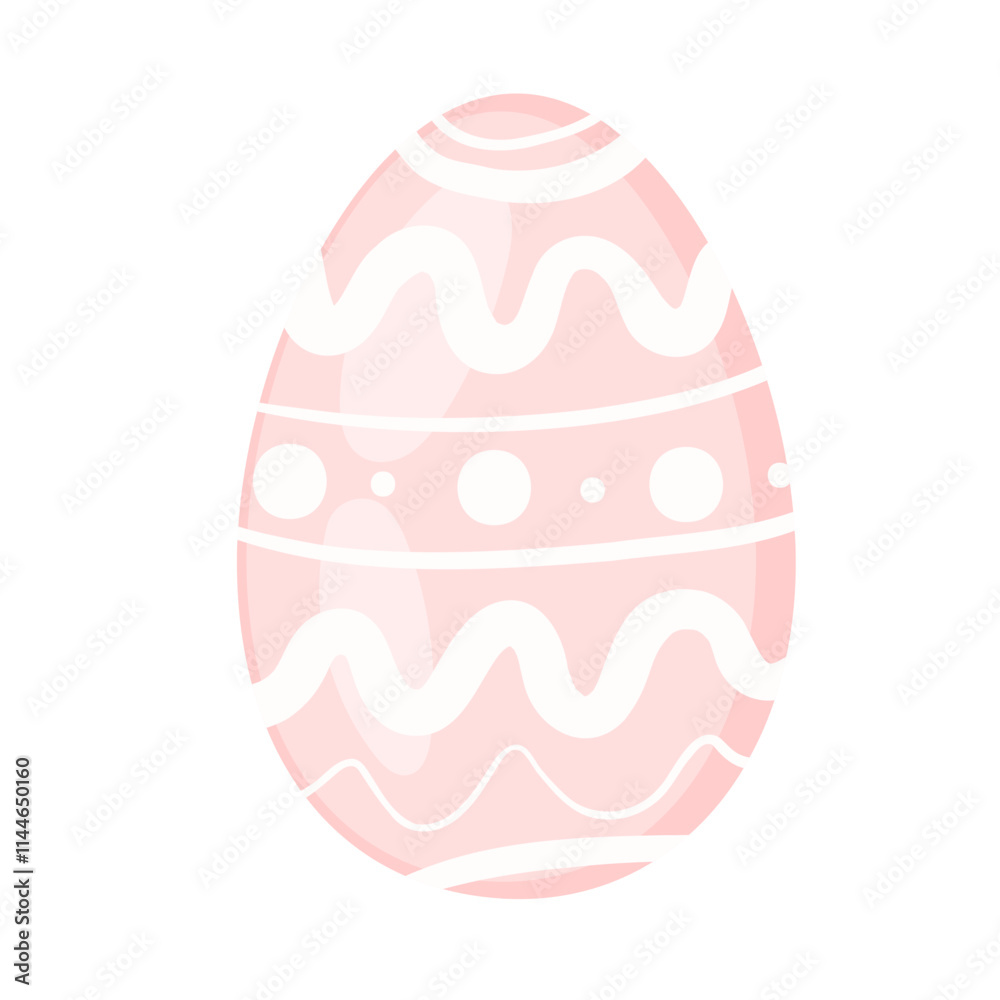 Cute hand painted easter egg isolated on white background. Design elements for easter holiday cards. Pastel easter egg with different patterns Cute hand painted easter egg isolated on white background. Design elements for easter holiday cards. Pastel easter egg with different patterns