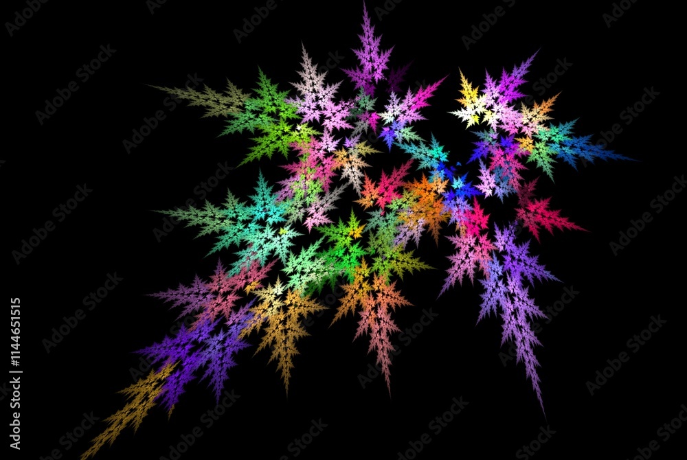 Computer generated fractal pattern and shape Computer generated fractal pattern and shape