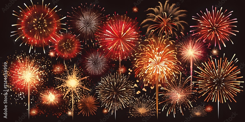 fireworks in the night sky fireworks in the night sky