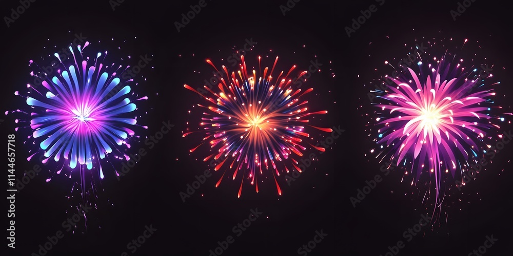Fototapeta premium fireworks in the night sky