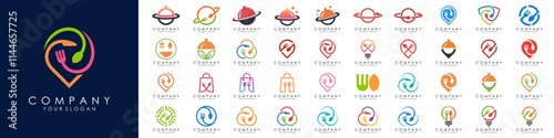 set of creative Food Logo Design Inspiration. vector illustration