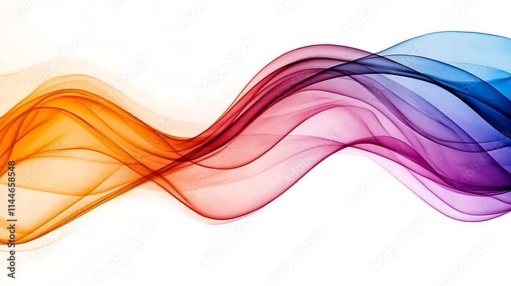 Captivating Abstract Color Waves in Fluid Motion with Soft Light Gradients