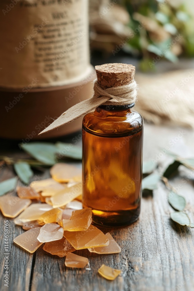 Flower and herbal extract in a bottle. Selective focus. Flower and herbal extract in a bottle. Selective focus.