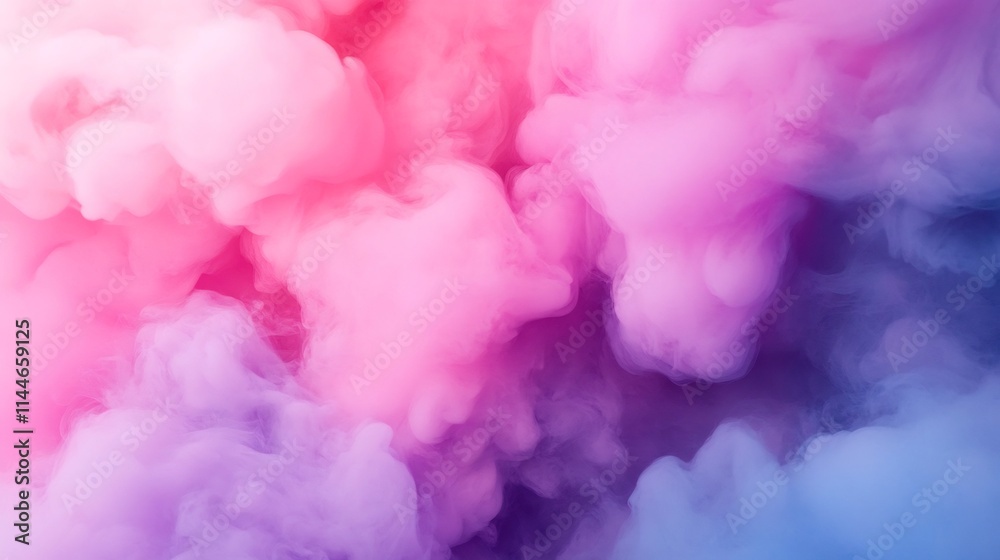 Subtle Violet Smoke Flowing Gracefully in Cosmic Atmosphere with Clear Copy Space Subtle Violet Smoke Flowing Gracefully in Cosmic Atmosphere with Clear Copy Space